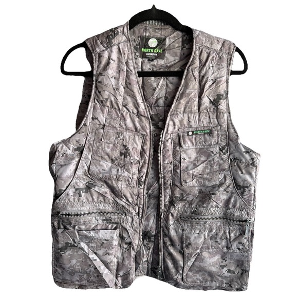 Northgate Expedition Other - Northgate Expedition Mens 9 Pocket Utility Vest‎ L Gray Digital Camouflage